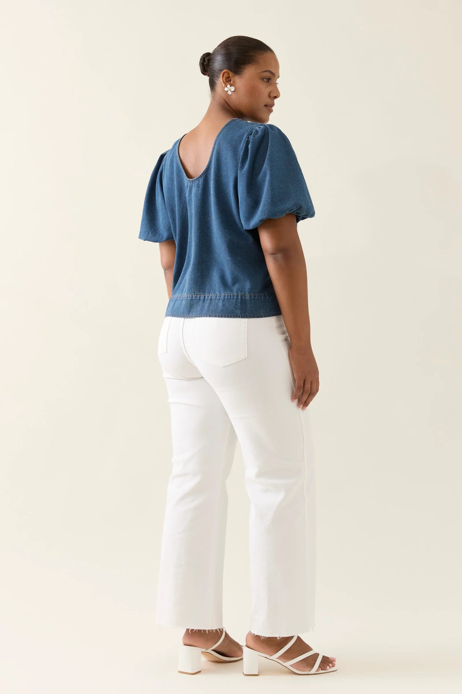 Sofie Denim Top- Drift