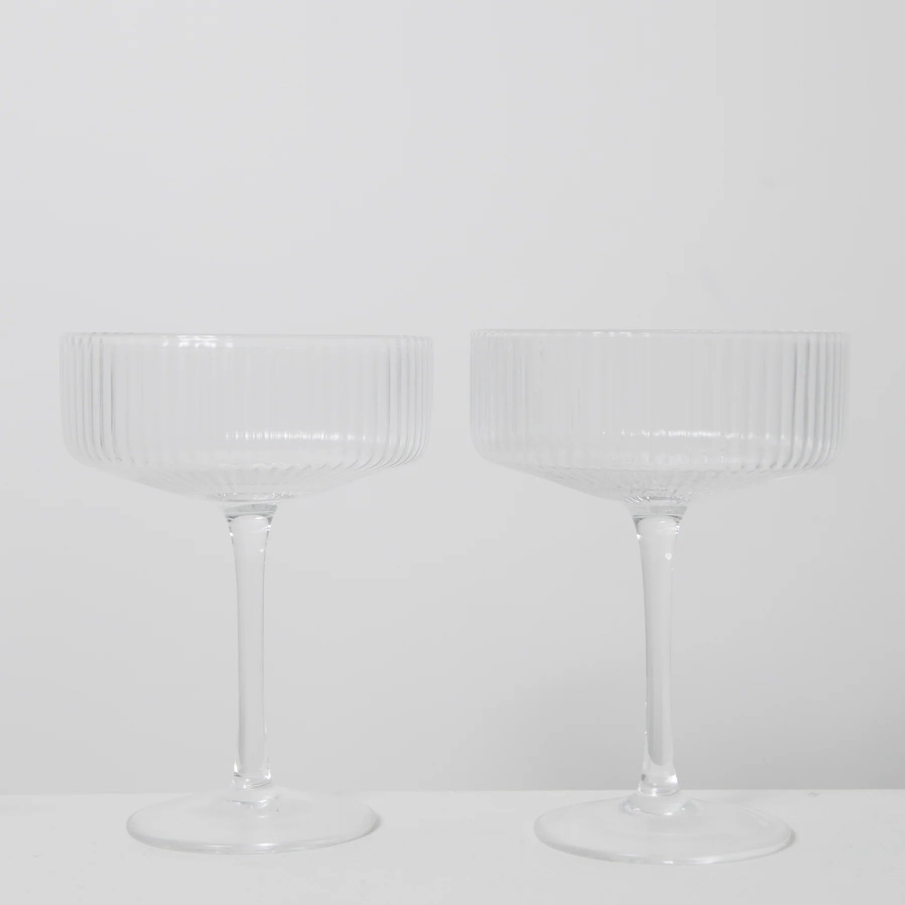 Hazel Ribbed Coupe Glass