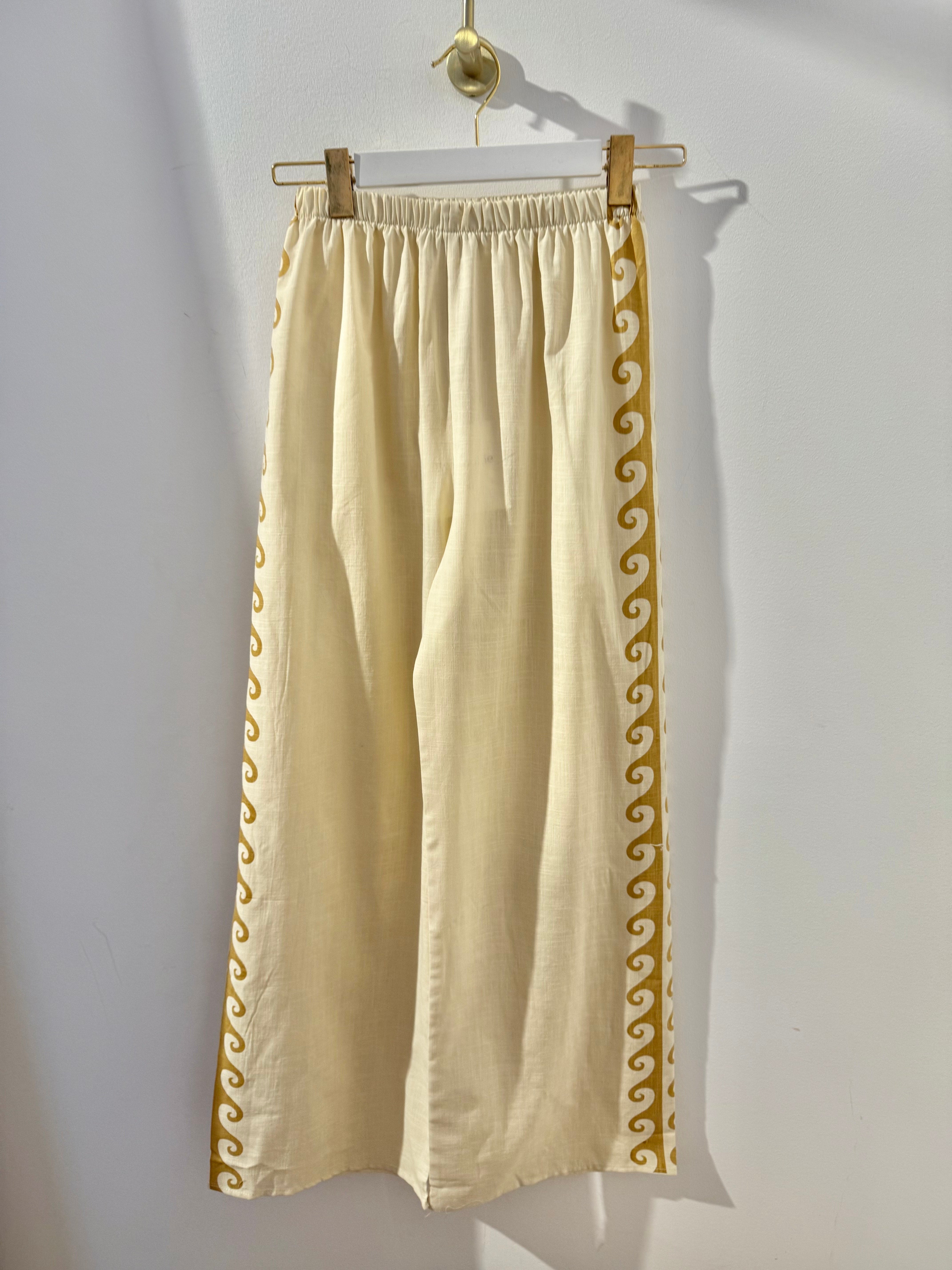 Beige/Brown Wave Pants