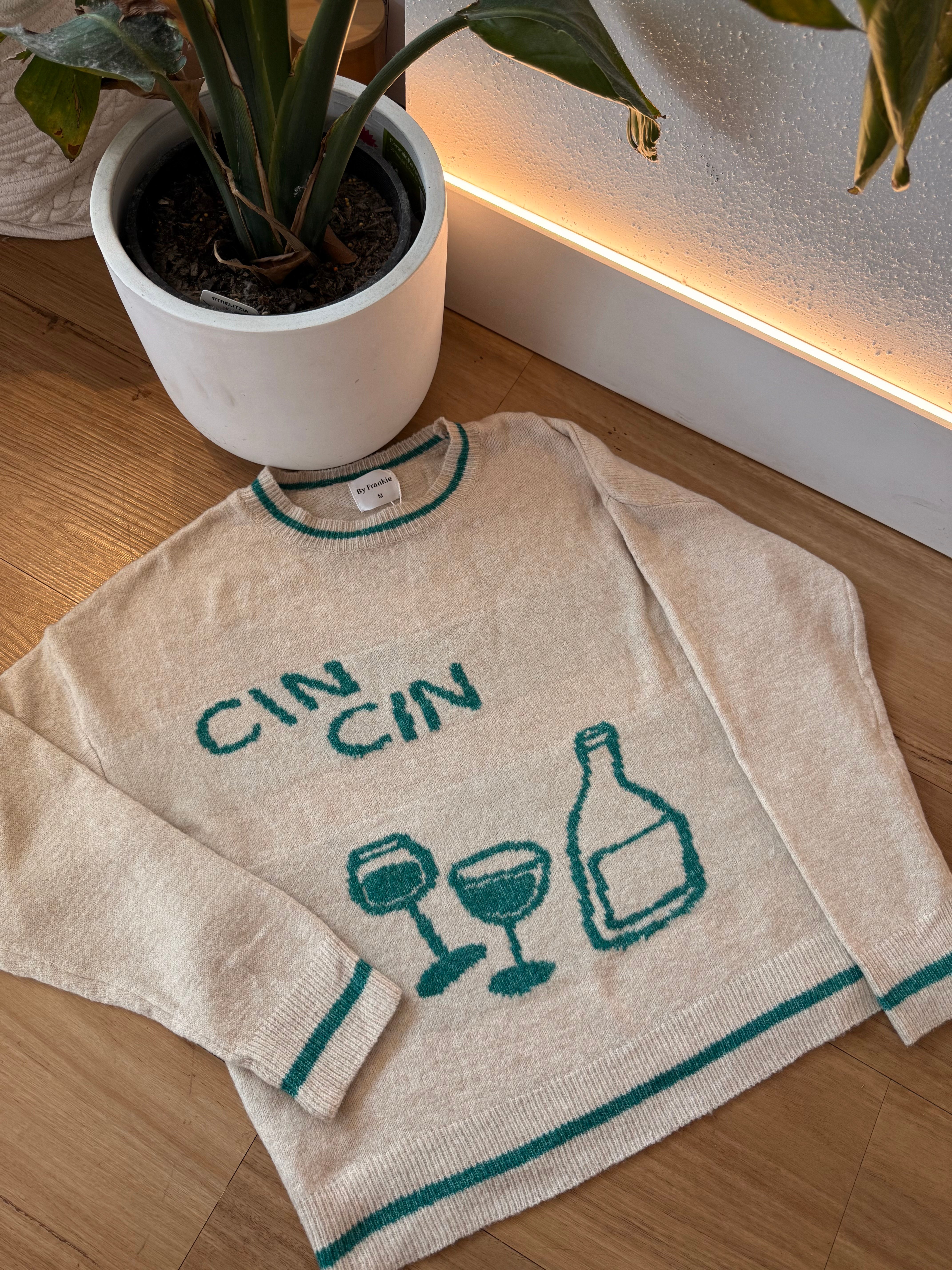 Cin Cin Green Sweater