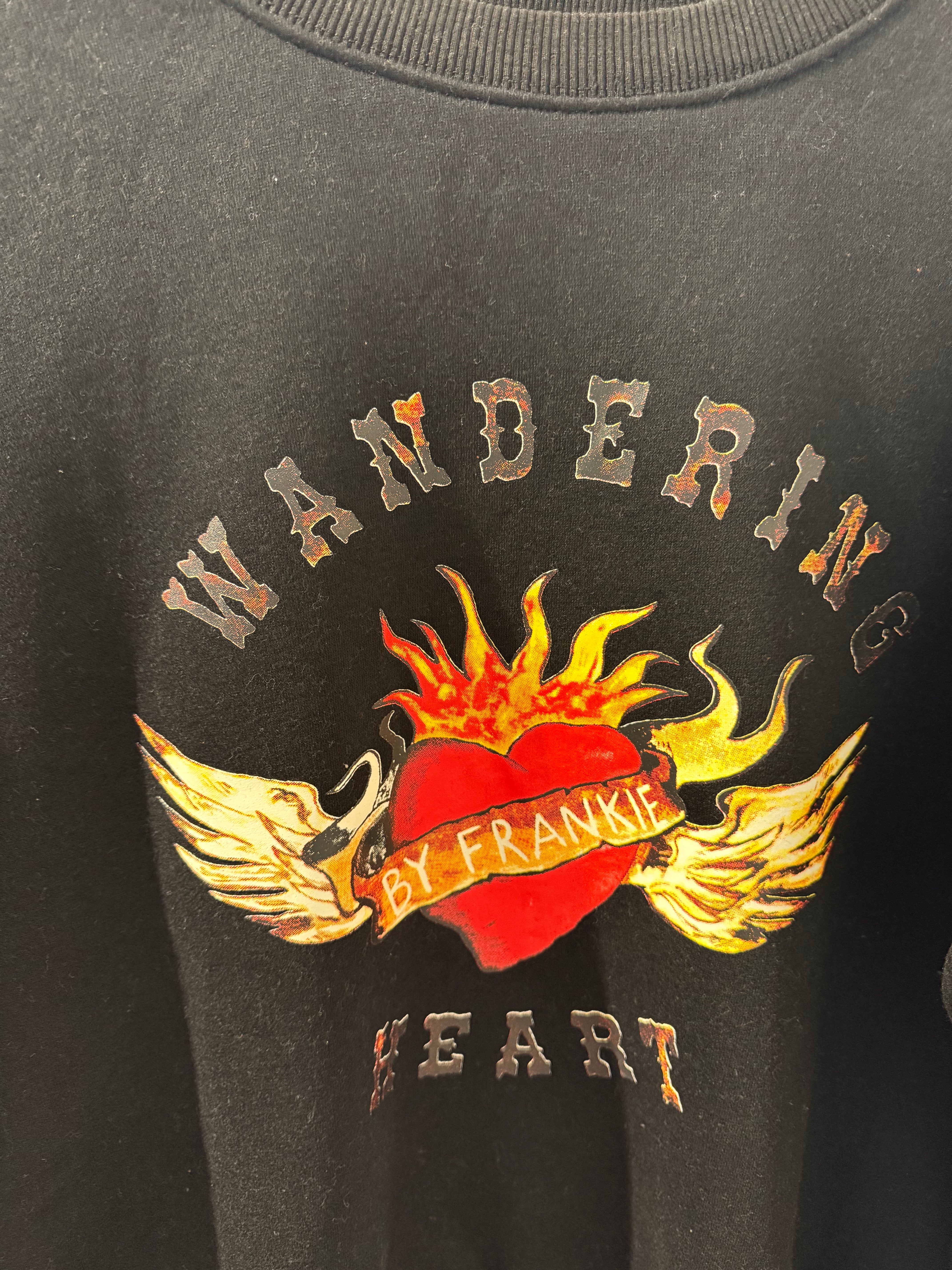 Black Wandering Heart Jumper