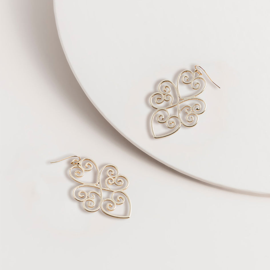 Classic Filigree Hook Earrings