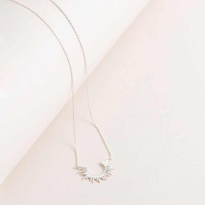 Half Sun Pendant Necklace