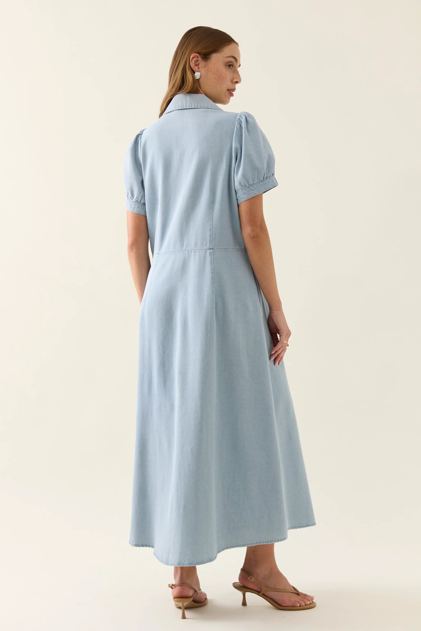 Sofie Denim Maxi- Sky